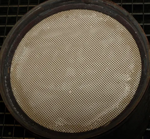 Temizlenmiş DPF petek yapısının görünümü